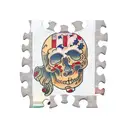 Jigsaw puzzle including  tattoo design idea