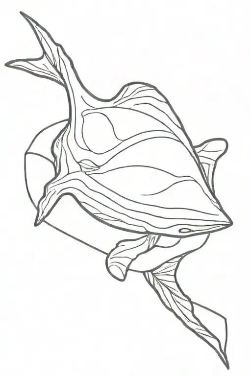 blanket ray tattoo design idea