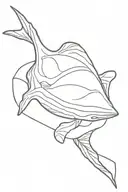 blanket ray tattoo design idea