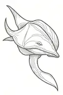 blanket ray tattoo design idea