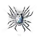 Spider tattoo design idea