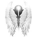 angel wings memorial dad tattoo design idea