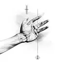 prayer hands tattoo design idea