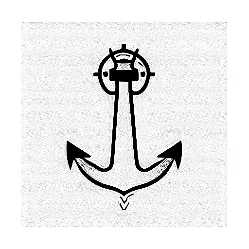 Anchor with Carpe Vitam in Morse code armband tattoo design idea