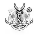 Anchor with Carpe Vitam in Morse code armband tattoo design idea