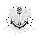 Anchor with Carpe Vitam in Morse code armband tattoo design idea