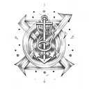 Anchor with Carpe Vitam in Morse code armband tattoo design idea