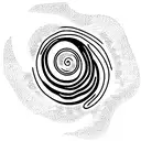 spiral shell tattoo design idea