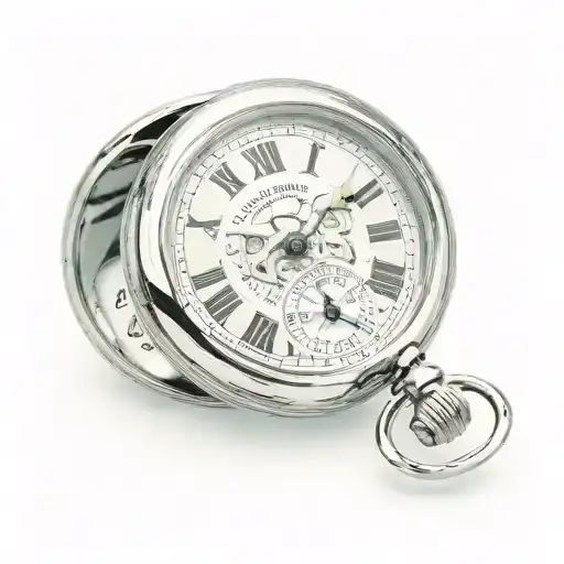open pocket watch engraved with "Edward Christopher Hepworth" with the time set to 21:22 tattoo design idea