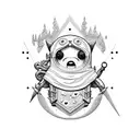 Adventure time  tattoo design idea