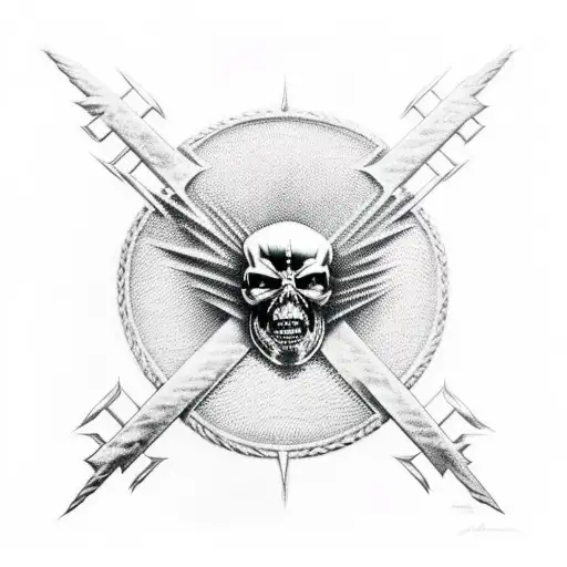 metallica's justice for all album cover tattoo design idea