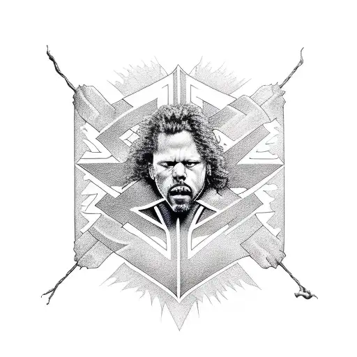 metallica's justice for all album  tattoo design idea