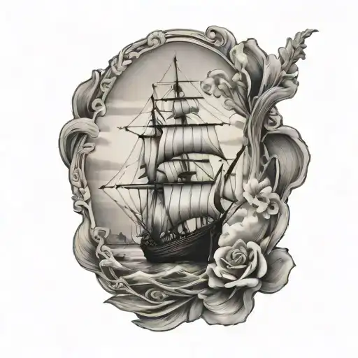 Brittany and sea tattoo design idea