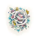 flores tattoo design idea