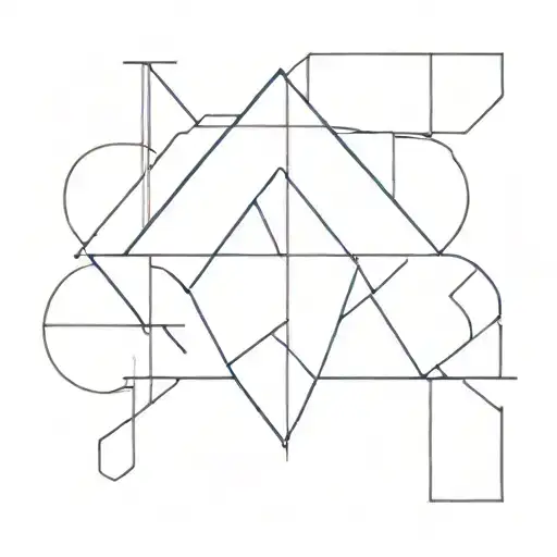 text 'jojo' lines geometrical desing tattoo design idea
