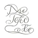 text 'jojo' lines tattoo design idea