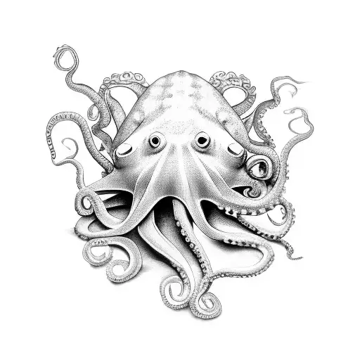 Octopus, frog fish, nudibranch  tattoo design idea