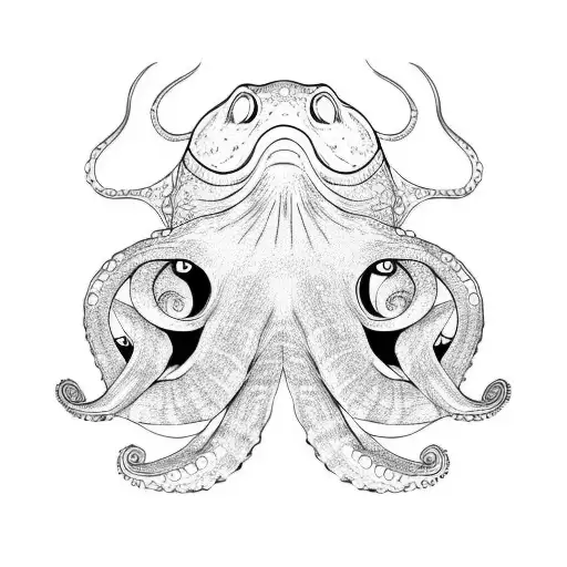 Octopus, frog fish, nudibranch  tattoo design idea