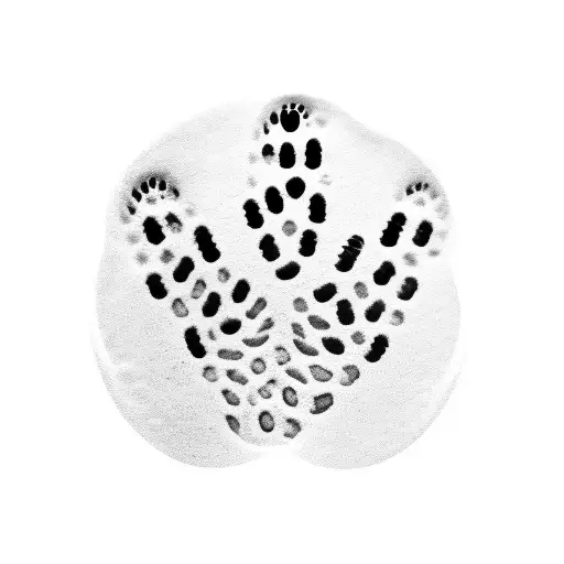 cat footprints infinite symbol tattoo design idea