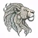 mufasa tattoo design idea