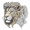 mufasa tattoo design idea