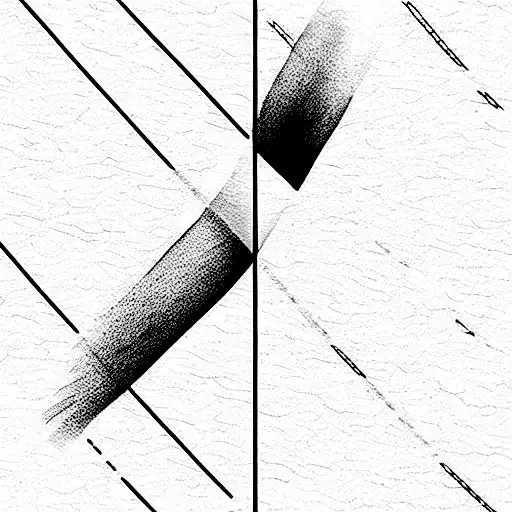 splitting the road down the middle tattoo design idea