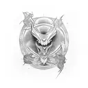 godparents tattoo design idea