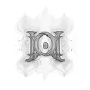 an j initial with a heart tattoo design idea