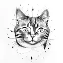 for remember my cat blue tattoo design idea
