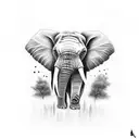 elephant, domestic violence, Christian  tattoo design idea