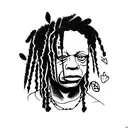 1400, trippie redd themed tattoo design idea