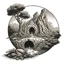 Create a tattoo inspired by Plato's Allegory of the Cave tattoo design idea