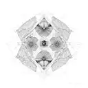 geometria abstrata tattoo design idea