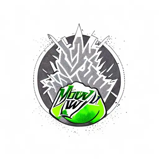 mountain dew tattoo design idea