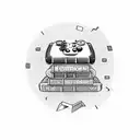 A stack of books with a game controller on top, symbolizing the balance between studying and gaming tattoo design idea