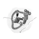 A stack of books with a game controller on top, symbolizing the balance between studying and gaming tattoo design idea