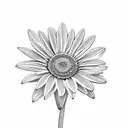 gerber daisy  tattoo design idea