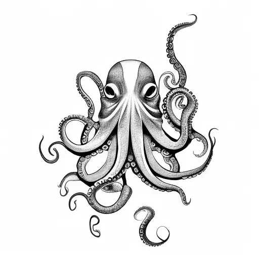 octopus fighting eagle (men's forearm tattoo tattoo design idea