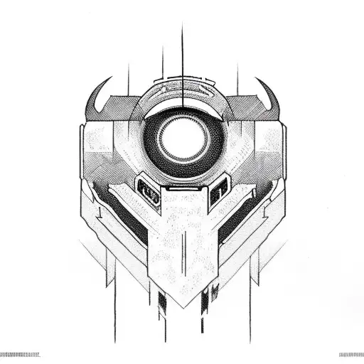 Doom game retro tattoo design idea