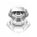 Doom game retro tattoo design idea