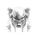 Doom game retro tattoo design idea