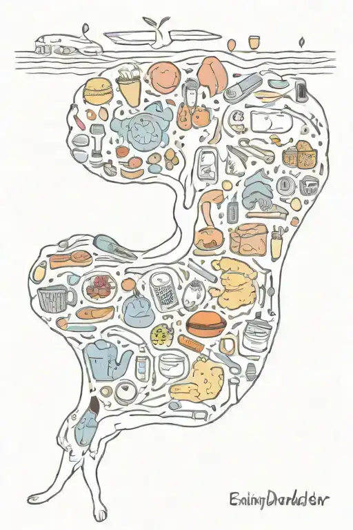 eating disorder tattoo design idea