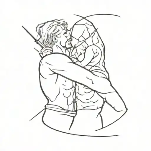 Theo Brothers who Loved to fight  tattoo design idea