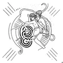 Orpheus And Eurydice Escaping tattoo design idea