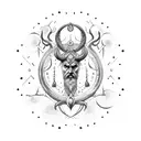 Odin hanhging pierced with a spear on Yggdrasil fullsize tree tattoo design idea