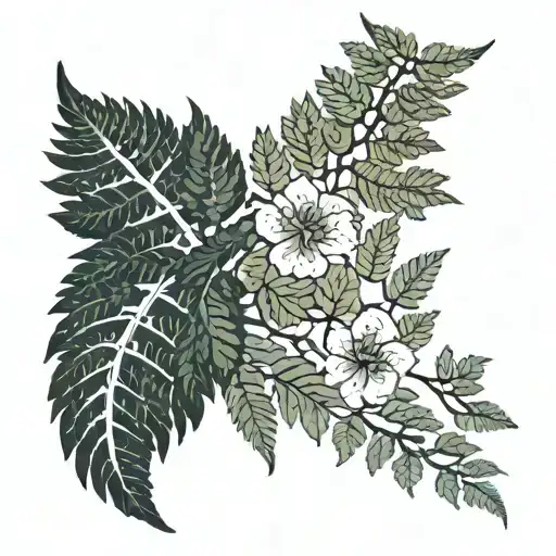 fern nature inspired tattoo tattoo design idea