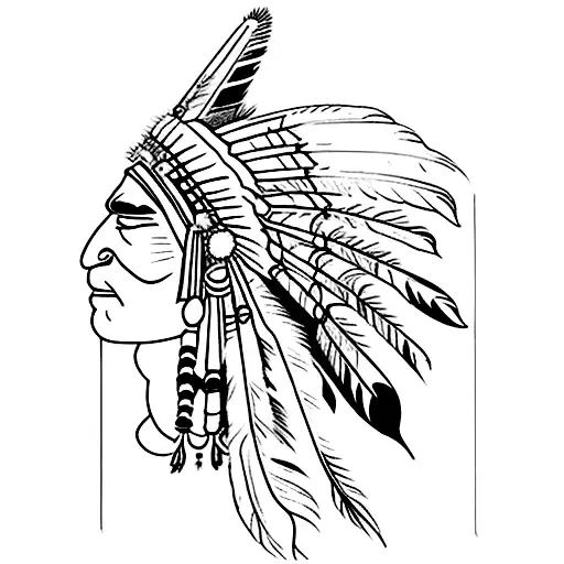 spiritual indian tattoo design idea