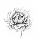 boquet of March May July November birth flowers  tattoo design idea