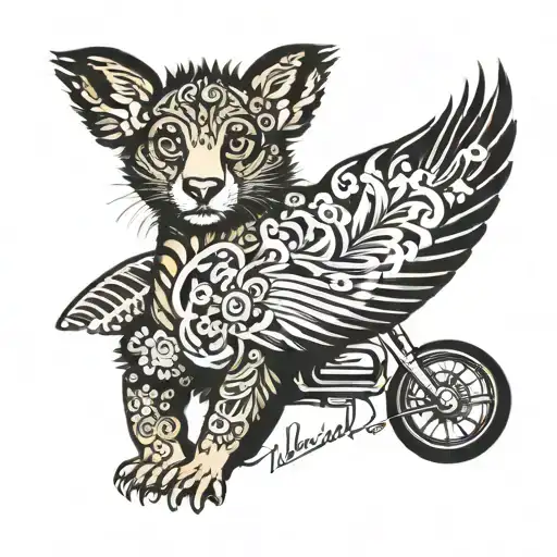 daniel ricciardo, f1, 3, enjoy the butterflies, honey badger, f.e.a.  tattoo design idea