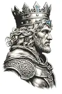 King Arthur tattoo design idea